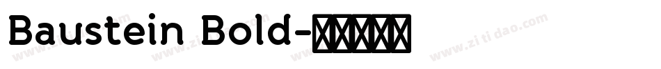 Baustein Bold字体转换